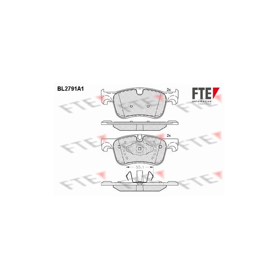 FTE 9010984 Brake Pad Set
