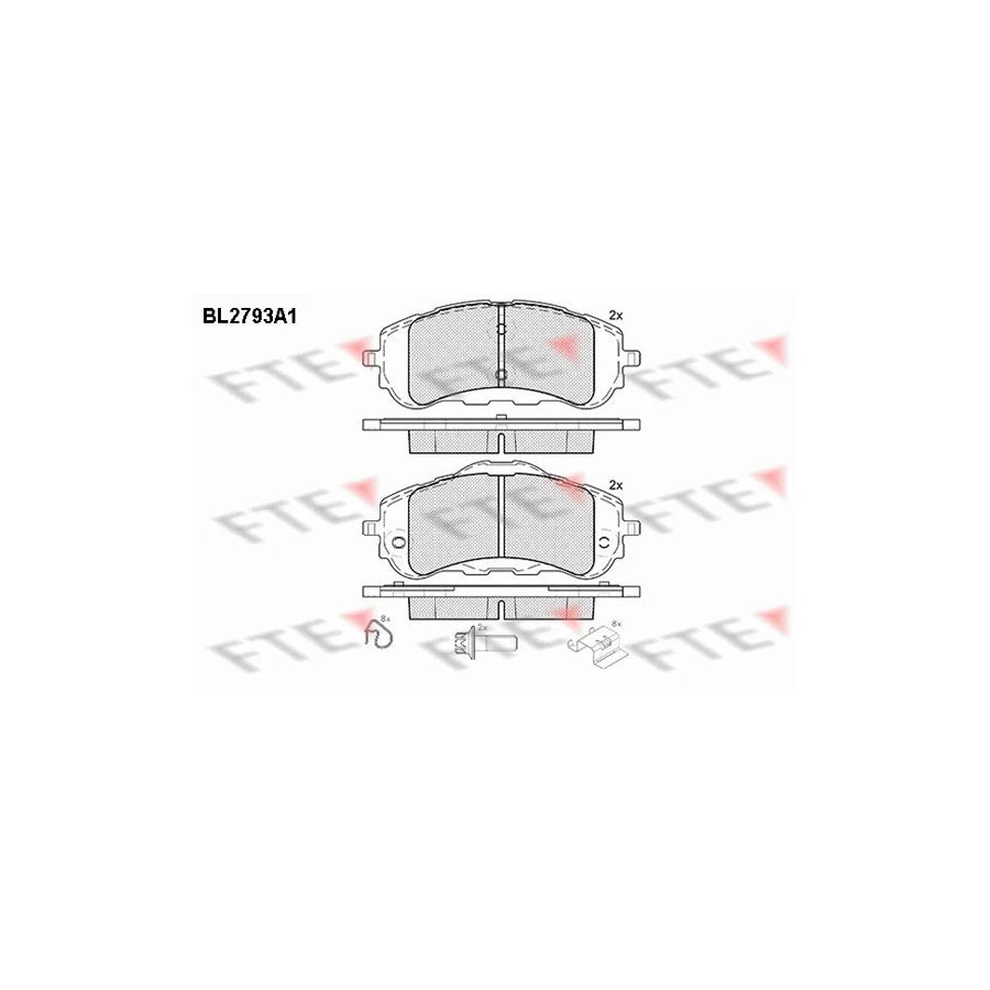 FTE 9010986 Brake Pad Set
