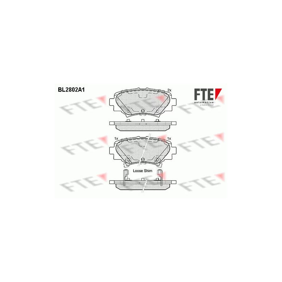 FTE 9010992 Brake Pad Set for Mazda 3