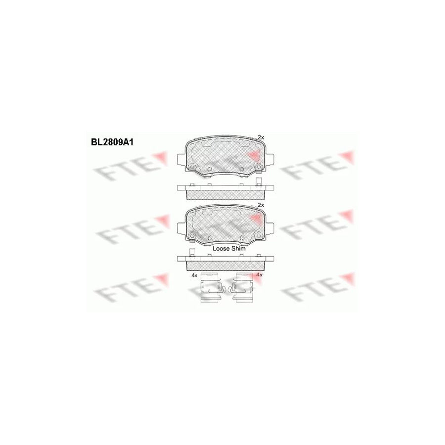 FTE 9010998 Brake Pad Set