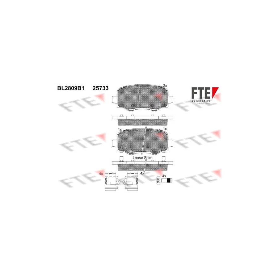 FTE 9010999 Brake Pad Set