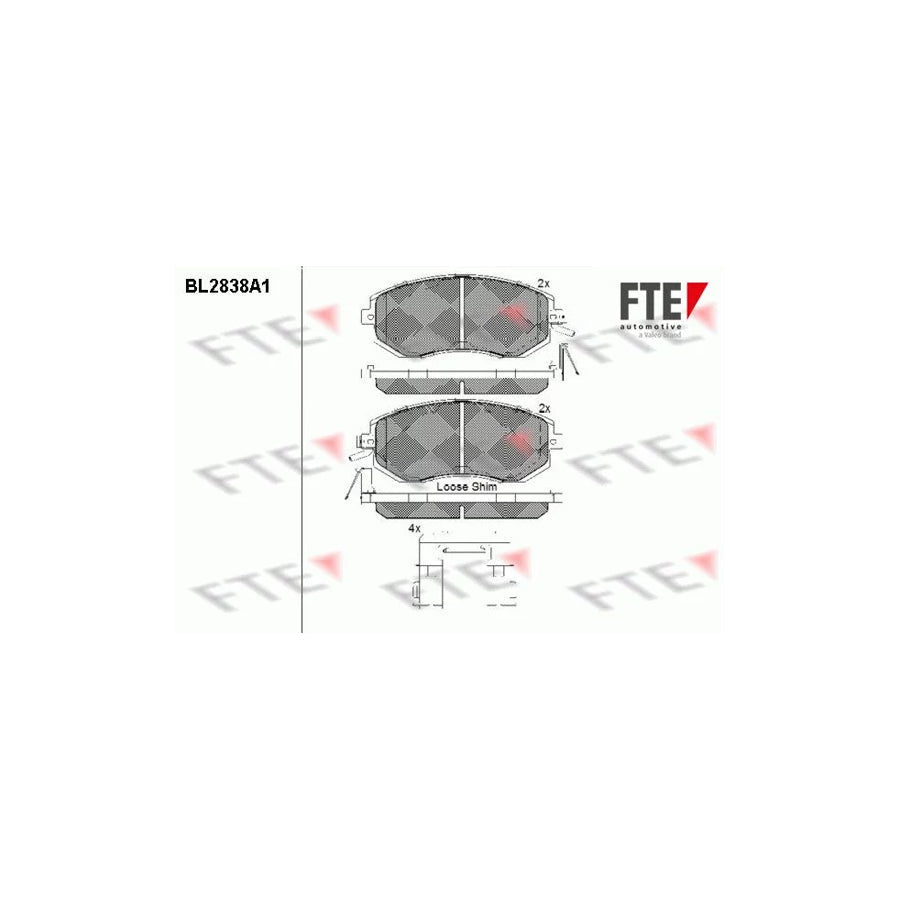 FTE 9011017 Brake Pad Set