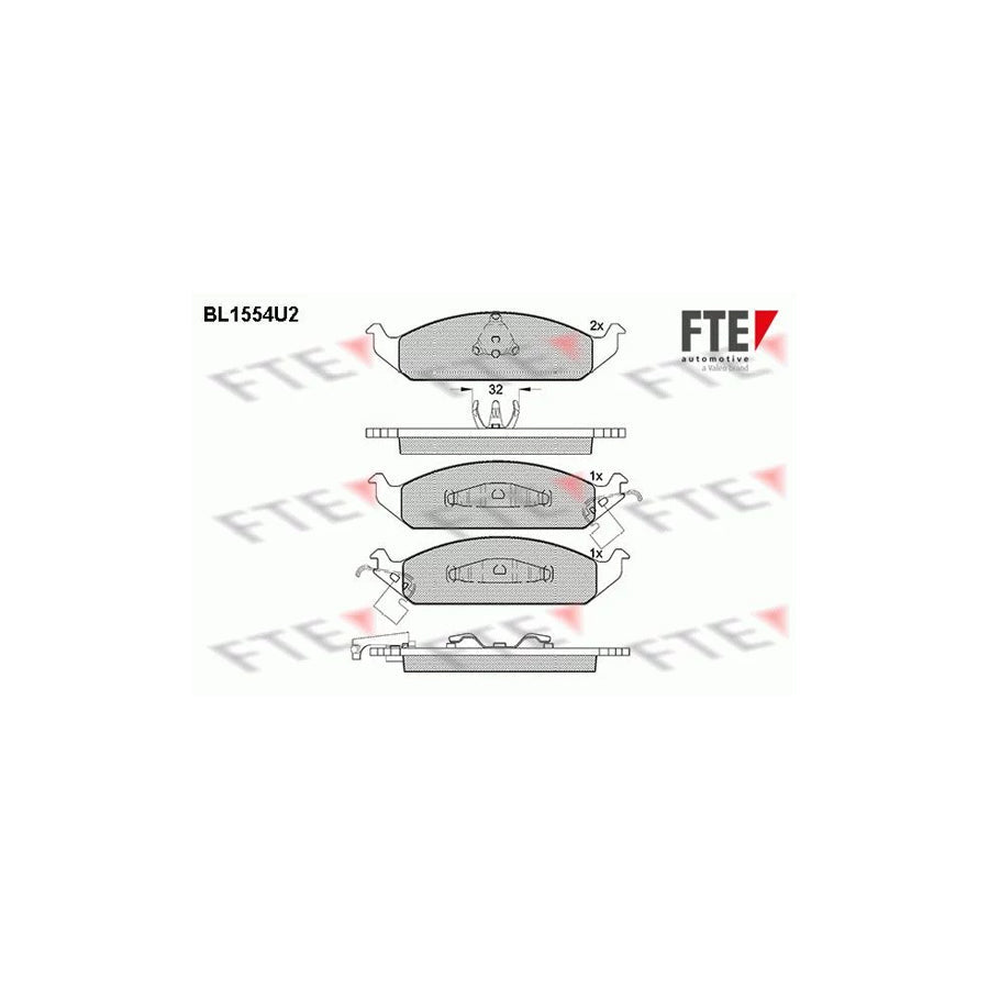 FTE 9011063 Brake Pad Set