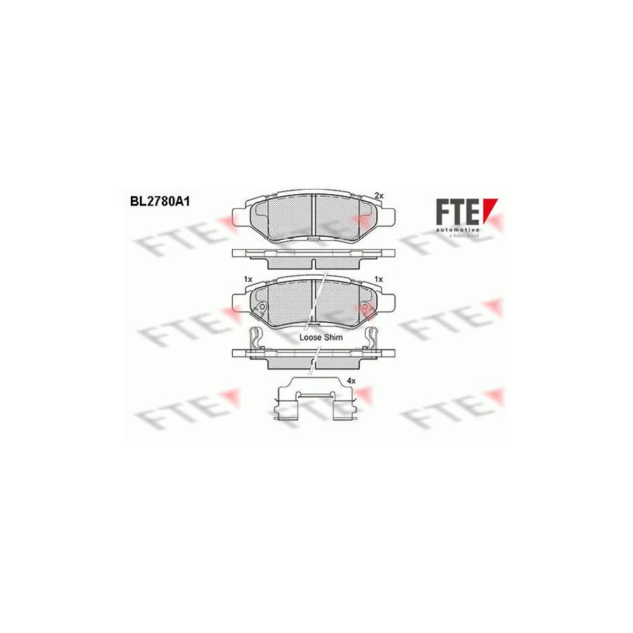 FTE 9011066 Brake Pad Set