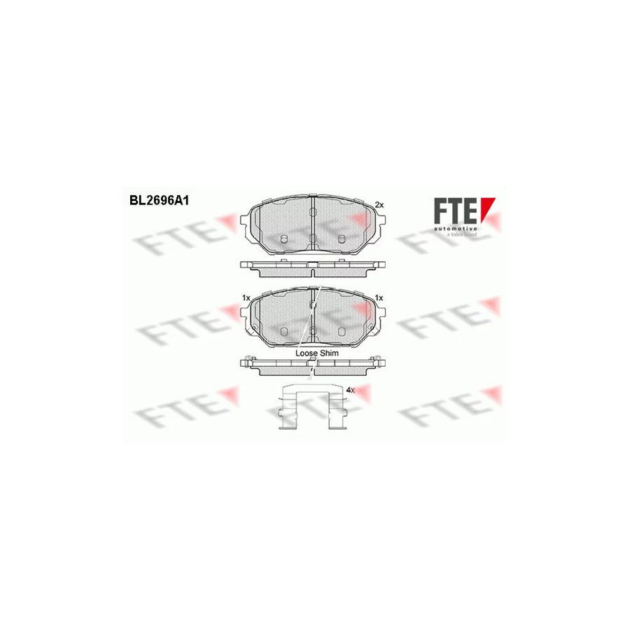 FTE 9011069 Brake Pad Set for Hyundai Ix55 (En)