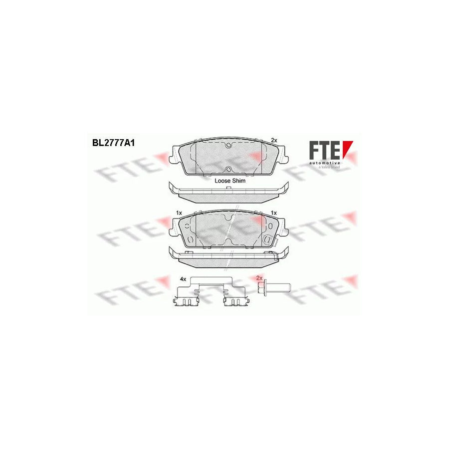 FTE 9011070 Brake Pad Set