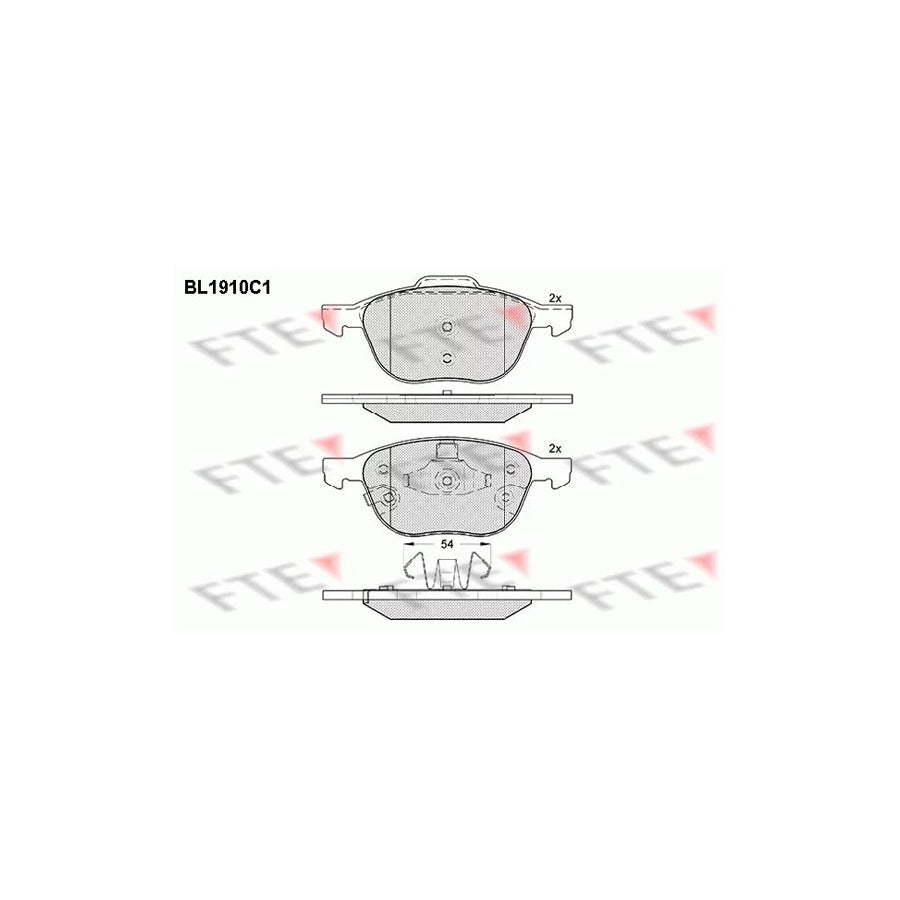 FTE 9011082 Brake Pad Set
