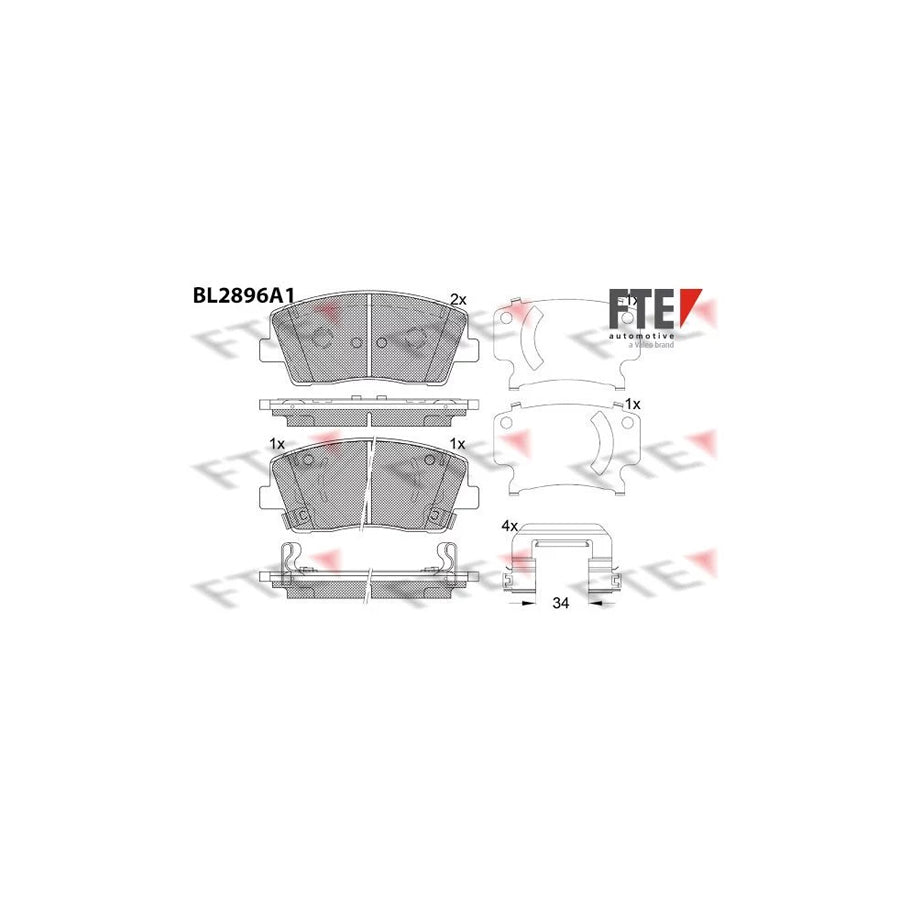 FTE 9011137 Brake Pad Set