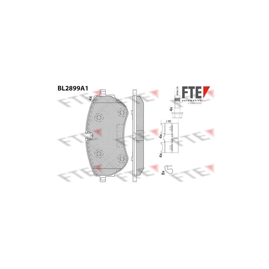 FTE 9011140 Brake Pad Set for VW Amarok
