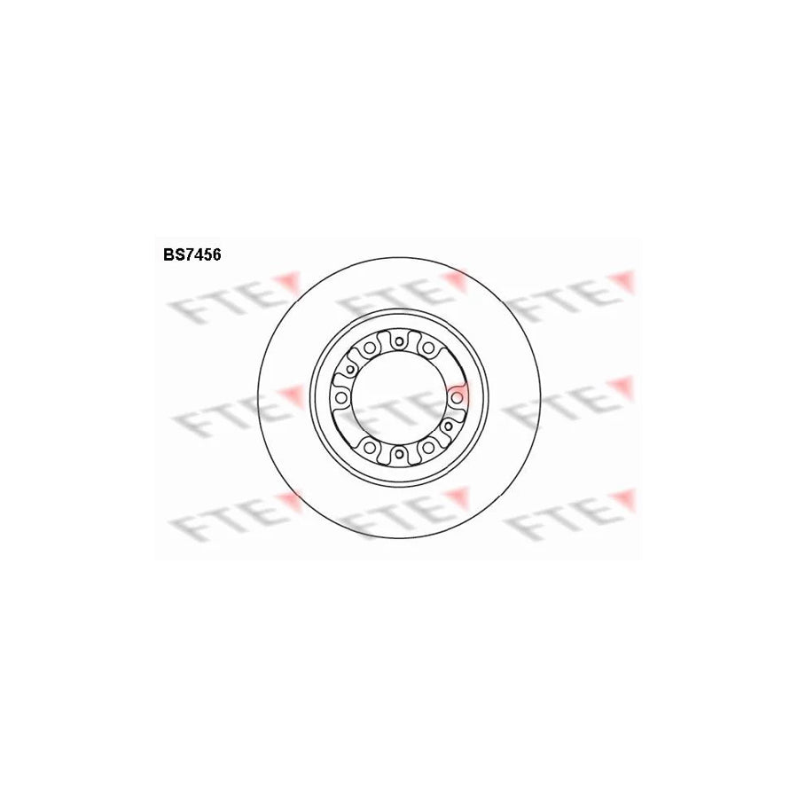 FTE 9072774 Brake Disc for Mitsubishi L 400