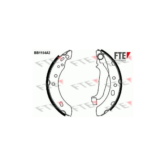 FTE 9100029 Brake Shoe Set