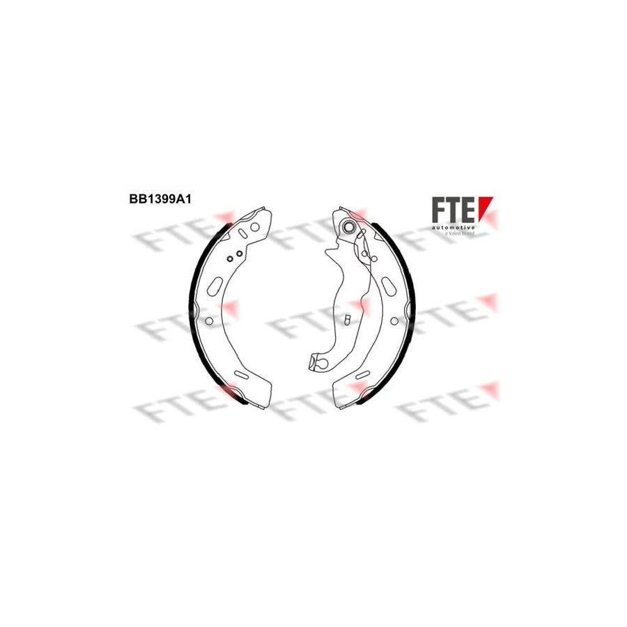 FTE 9100134 Brake Shoe Set for Ford Fiesta