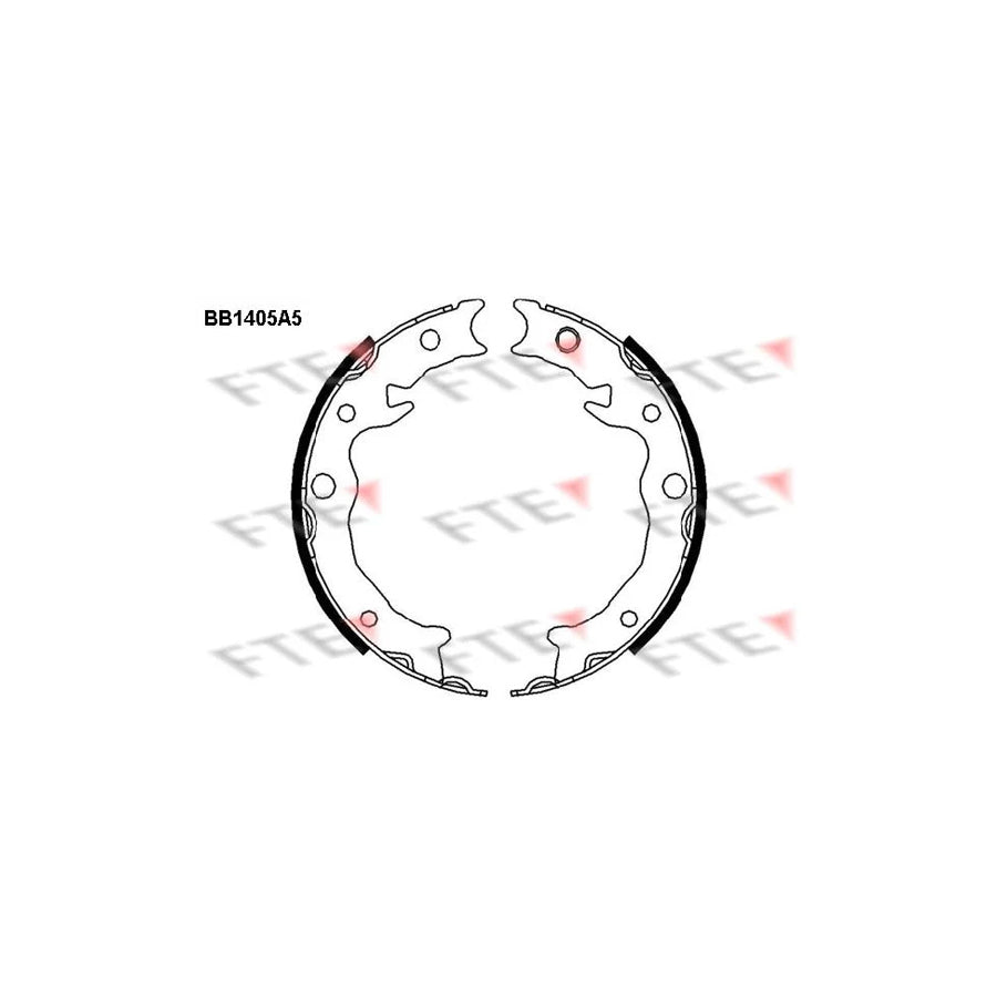 FTE 9100139 Handbrake Shoes for Subaru XV I (_Gp_)