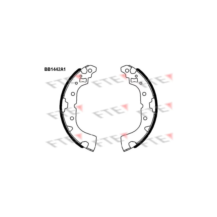 FTE 9100165 Brake Shoe Set for Mitsubishi Mirage