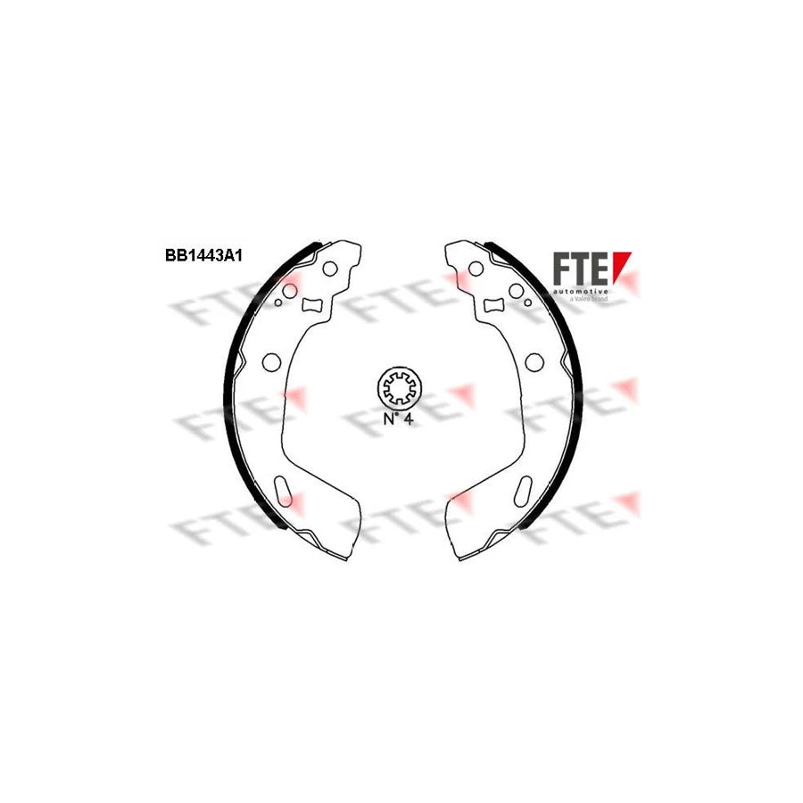 FTE 9100166 Brake Shoe Set for Suzuki Swift IV Hatchback (Fz, Nz)