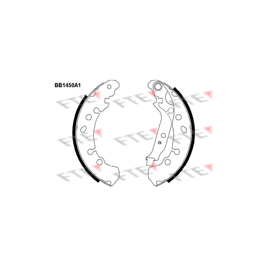 FTE 9100172 Brake Shoe Set