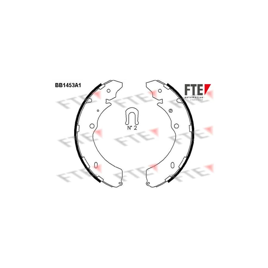 FTE 9100184 Brake Shoe Set for Isuzu D-Max I Pickup (Tfr, Tfs)