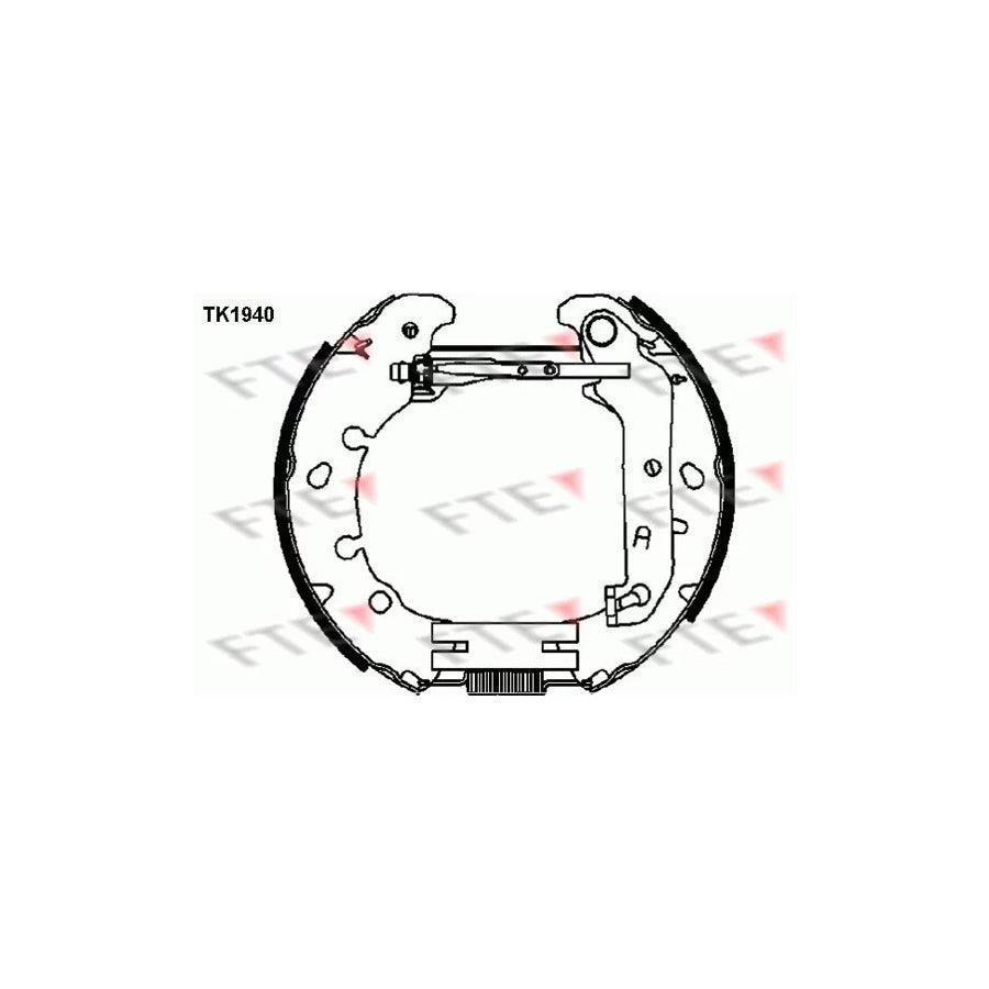 FTE 9110013 Brake Shoe Set