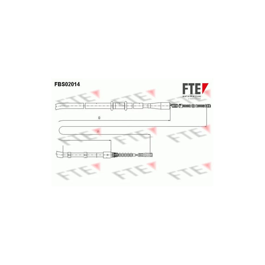 FTE 9250030 Hand Brake Cable for Audi 80