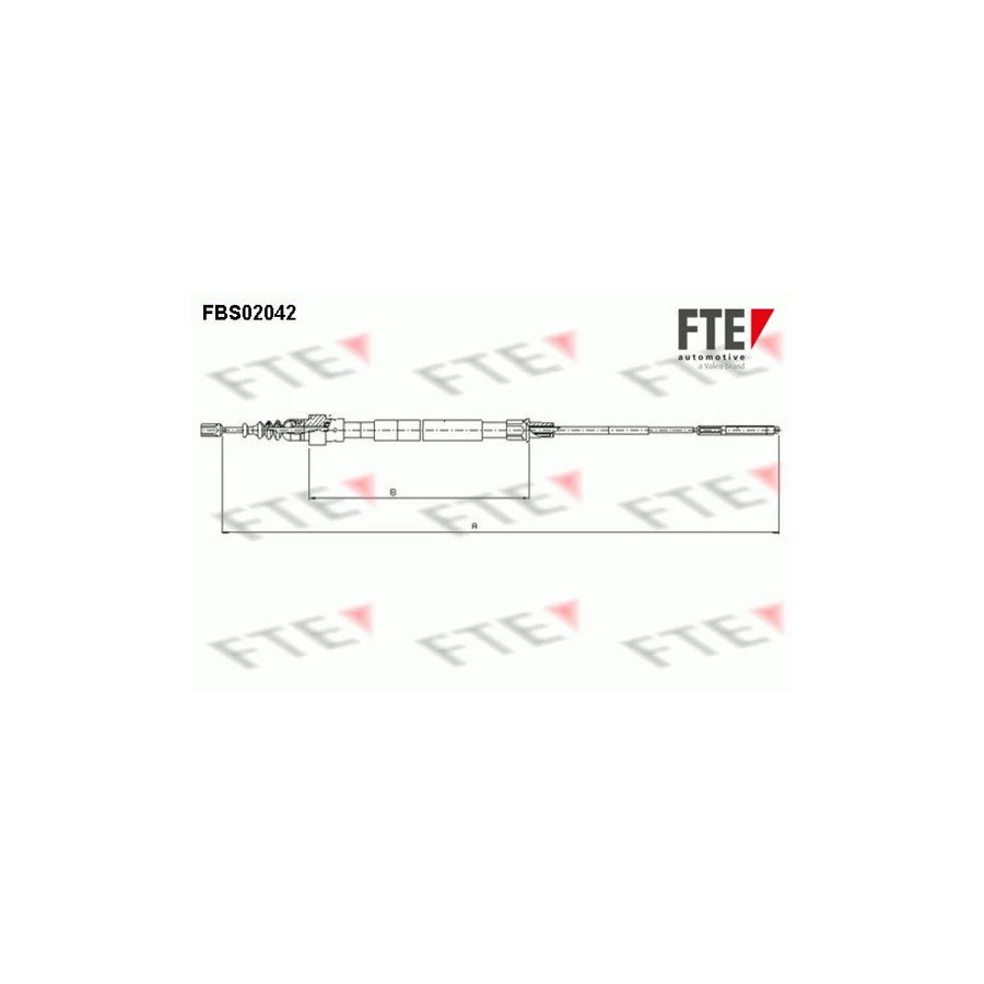 FTE 9250048 Hand Brake Cable for VW Passat
