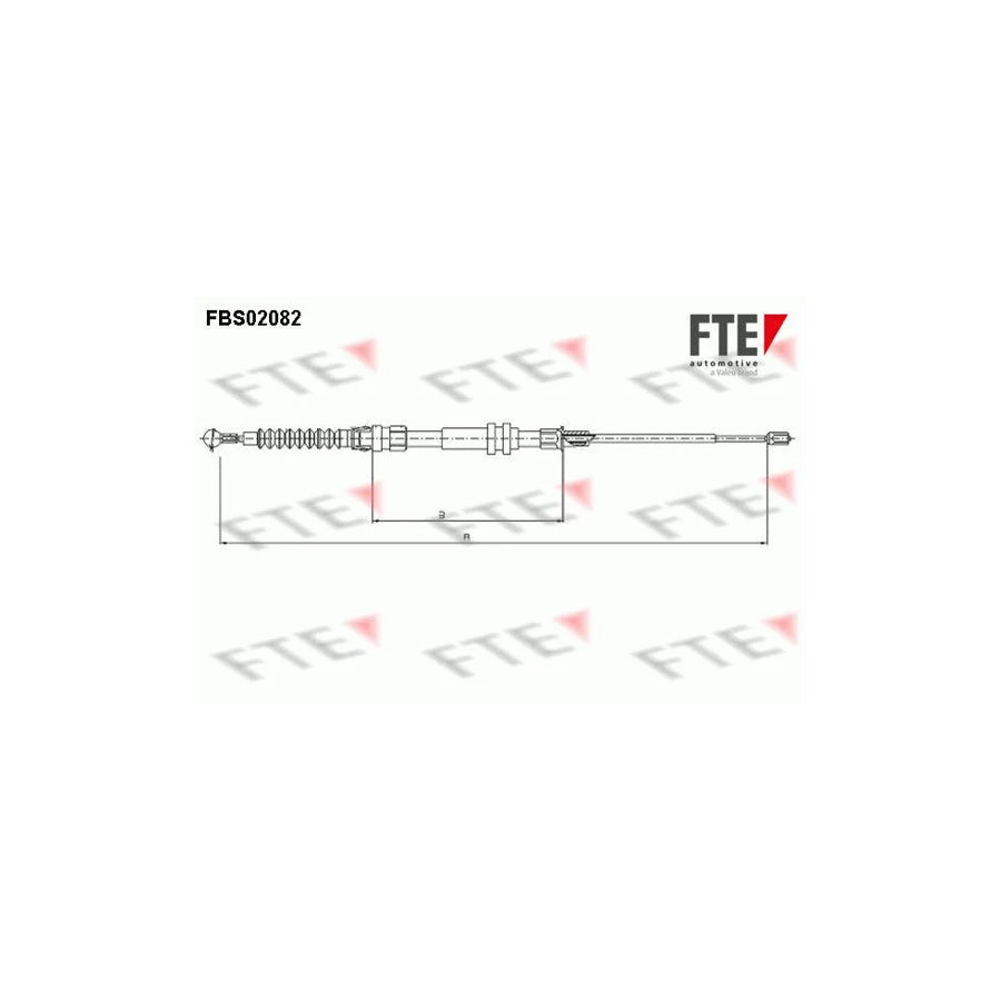 FTE 9250082 Hand Brake Cable for VW Caddy