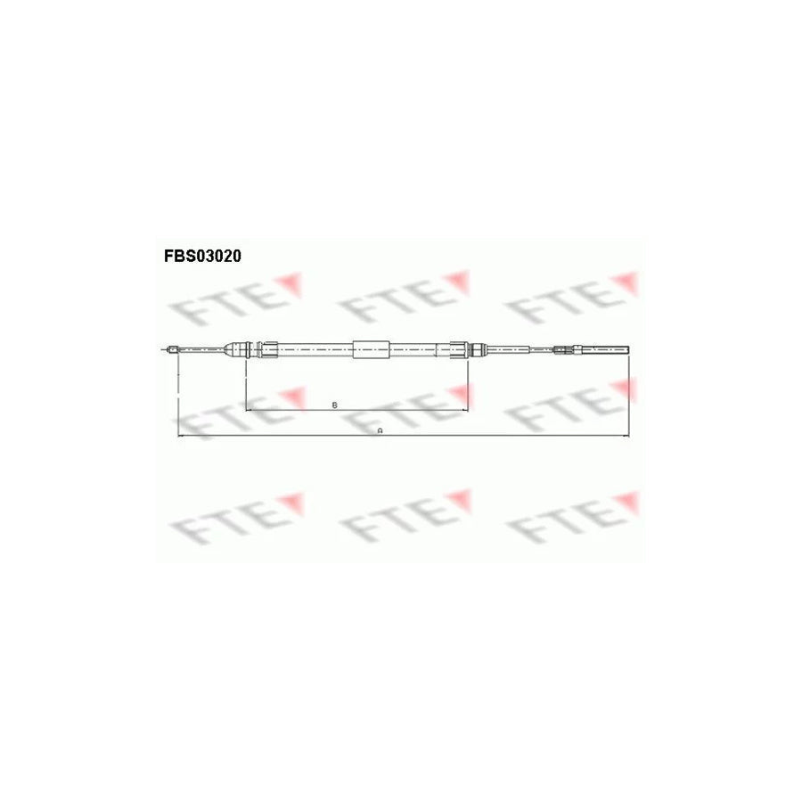 FTE 9250109 Hand Brake Cable for BMW 3 Series