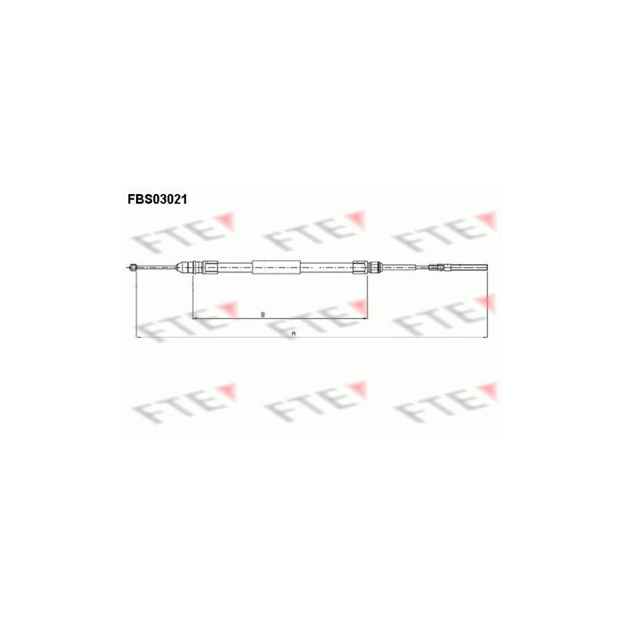 FTE 9250110 Hand Brake Cable for BMW 3 Series