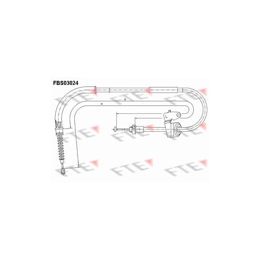 FTE 9250113 Hand Brake Cable