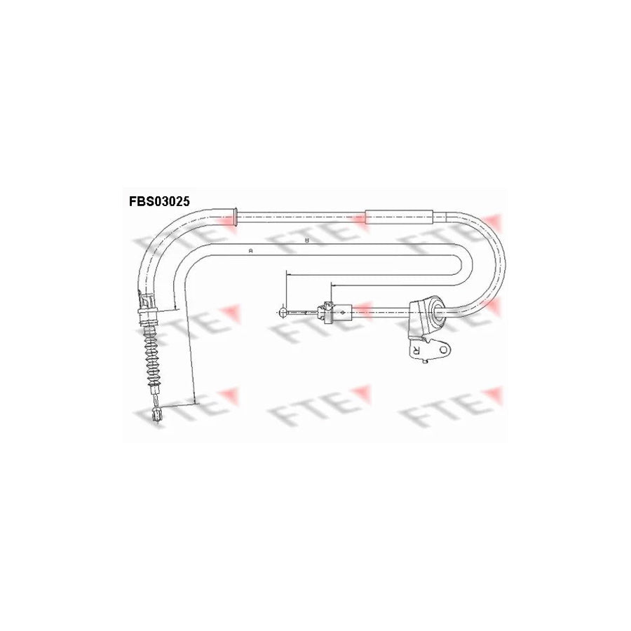 FTE 9250114 Hand Brake Cable