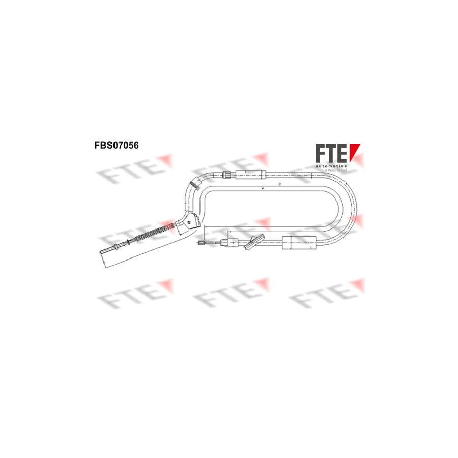 FTE 9250211 Hand Brake Cable Suitable for Mercedes-Benz B-Class (W245)