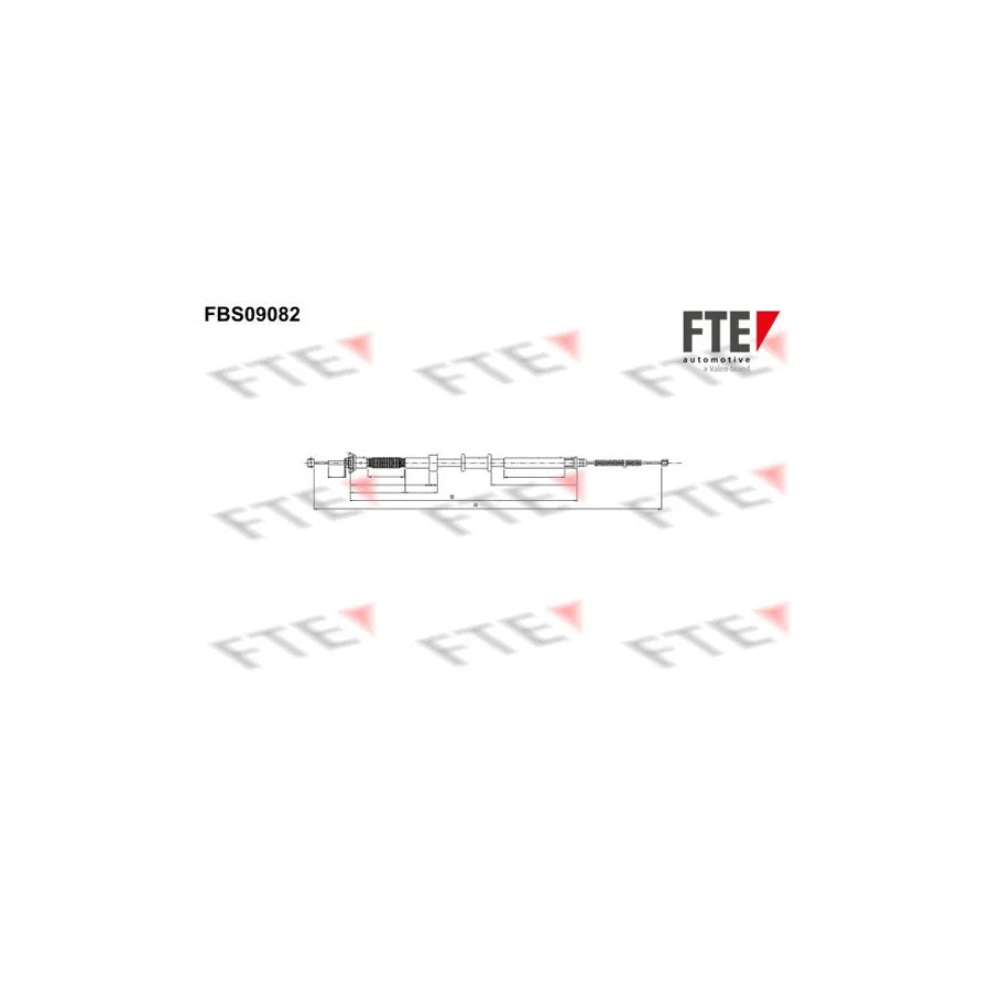 FTE 9250302 Hand Brake Cable for Fiat Panda II Hatchback (169)