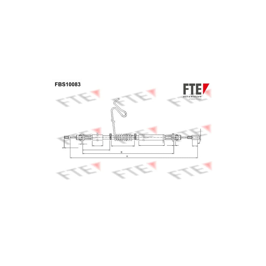 FTE 9250374 Hand Brake Cable for Ford Transit