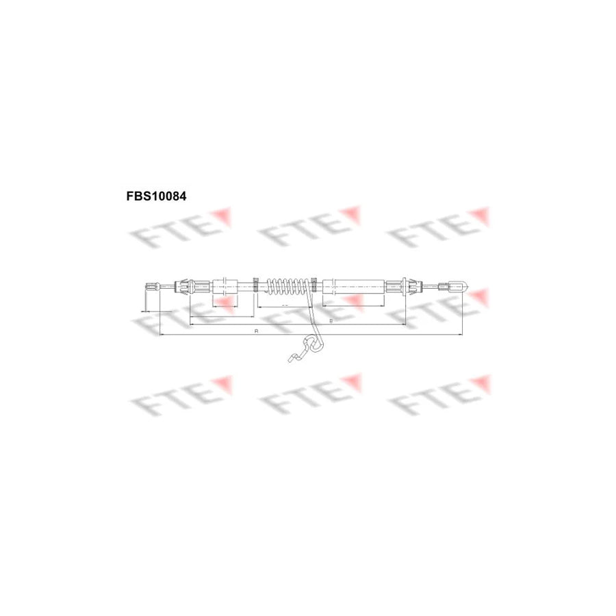 FTE 9250375 Hand Brake Cable for Ford Transit