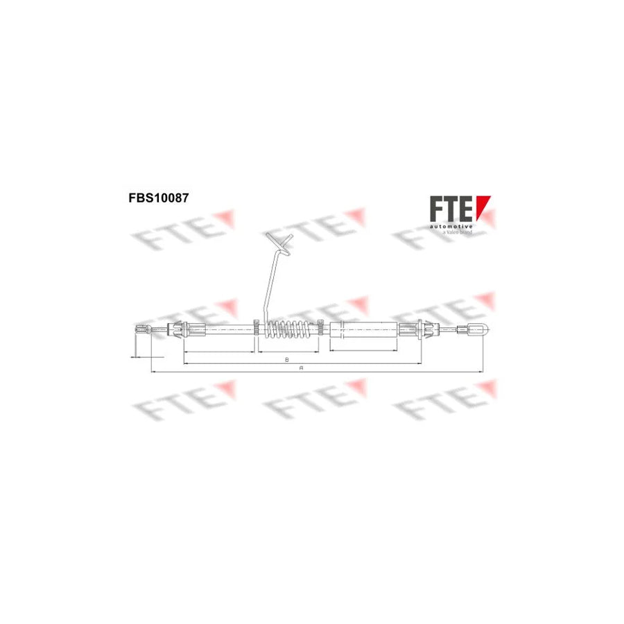 FTE 9250378 Hand Brake Cable for Ford Transit
