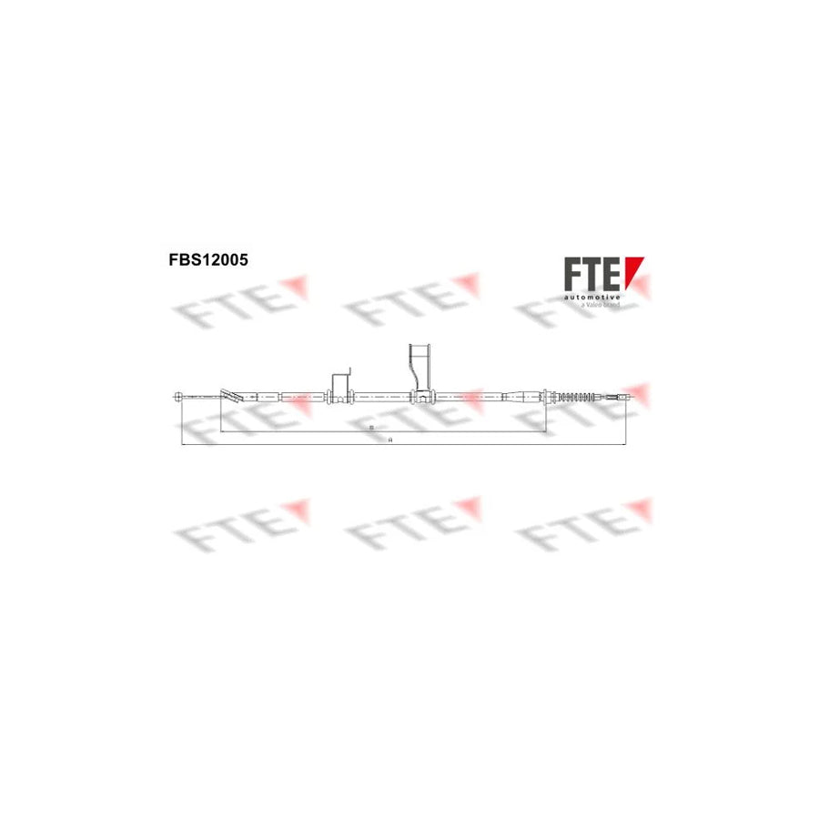 FTE 9250395 Hand Brake Cable for Hyundai I10 I (Pa)