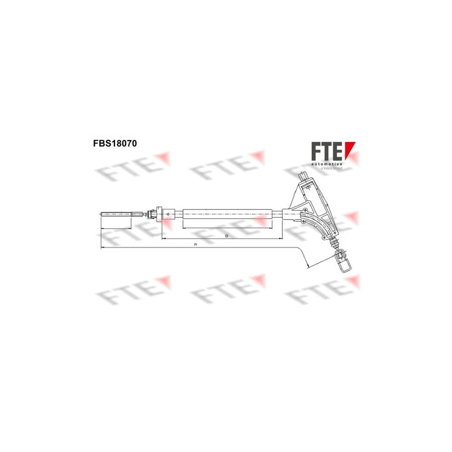 FTE 9250531 Hand Brake Cable for Peugeot 406