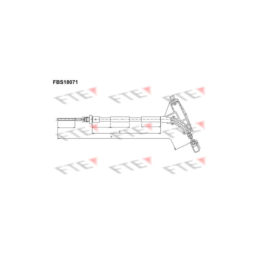 FTE 9250532 Hand Brake Cable for Peugeot 406
