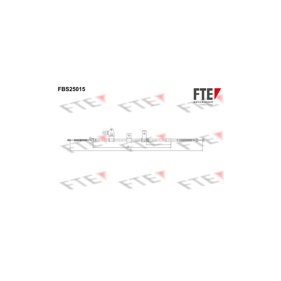 FTE 9250604 Hand Brake Cable for Toyota Prius II Liftback (Xw20)