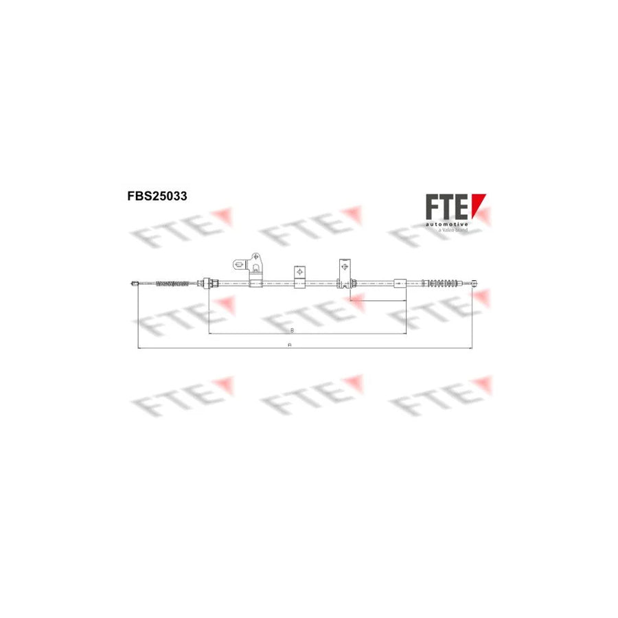 FTE 9250622 Hand Brake Cable for Toyota Corolla