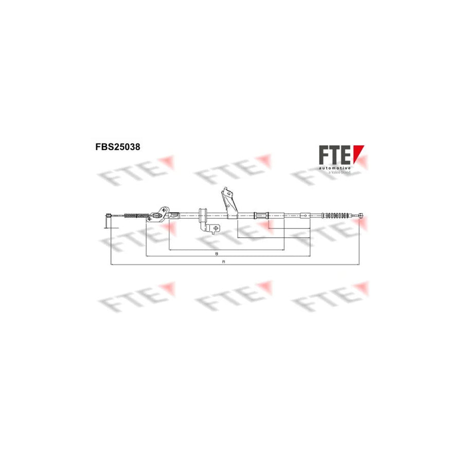 FTE 9250627 Hand Brake Cable for Toyota Rav4 II Off-Road (Xa20)