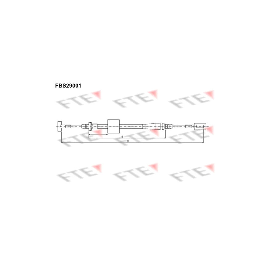 FTE 9250654 Hand Brake Cable for Iveco Daily