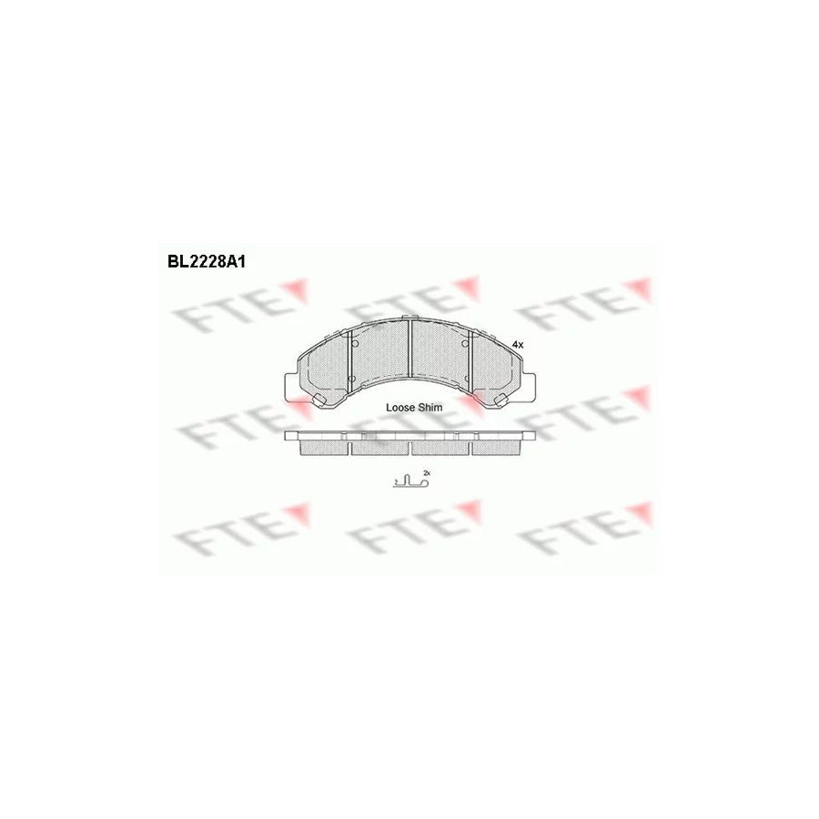 FTE 9500078 Brake Pad Set