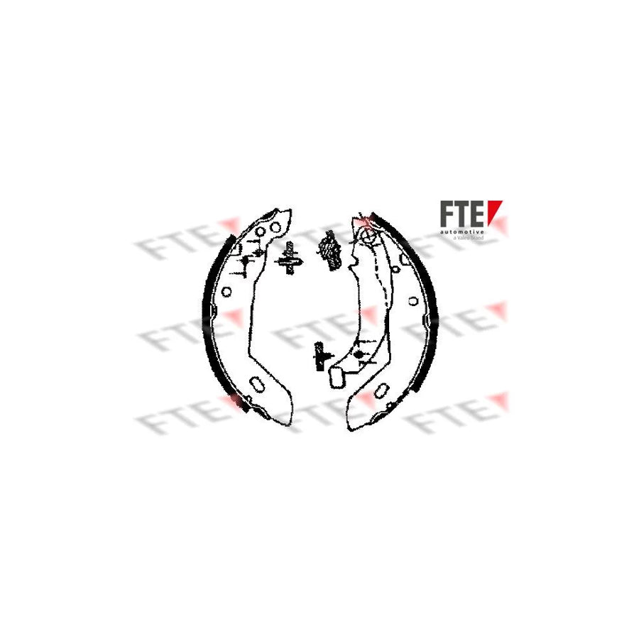 FTE Bb1051A2 Brake Shoe Set