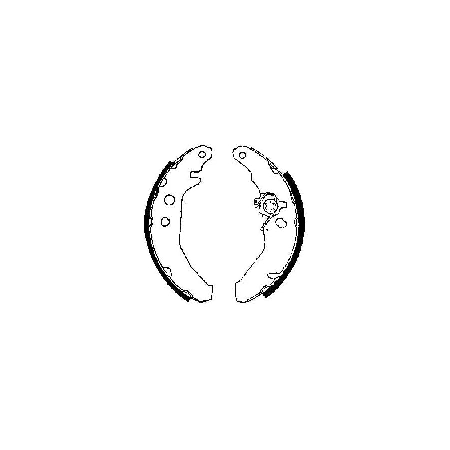FTE Bb1102A2 Brake Shoe Set for Ford Fiesta