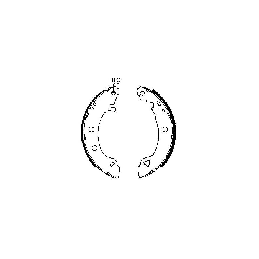 FTE Bb1109A2 Brake Shoe Set