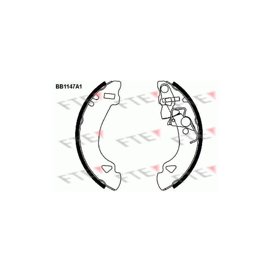 FTE Bb1147A1 Brake Shoe Set