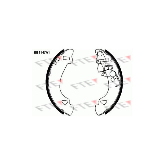 FTE Bb1147A1 Brake Shoe Set