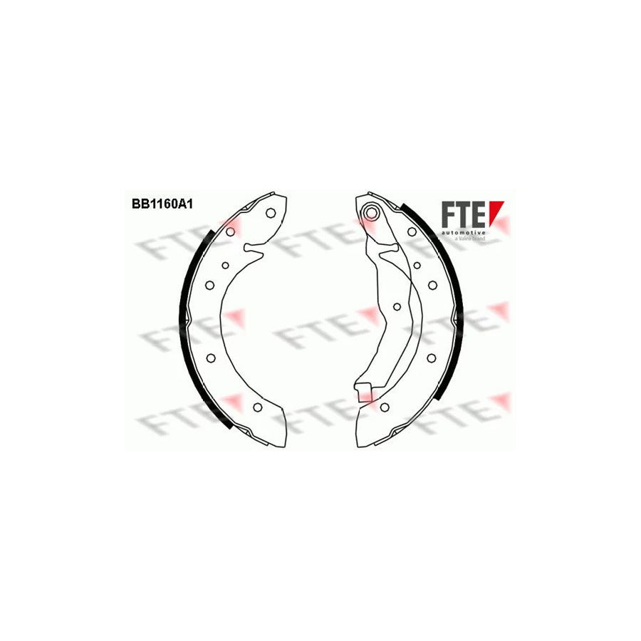 FTE Bb1160A1 Brake Shoe Set