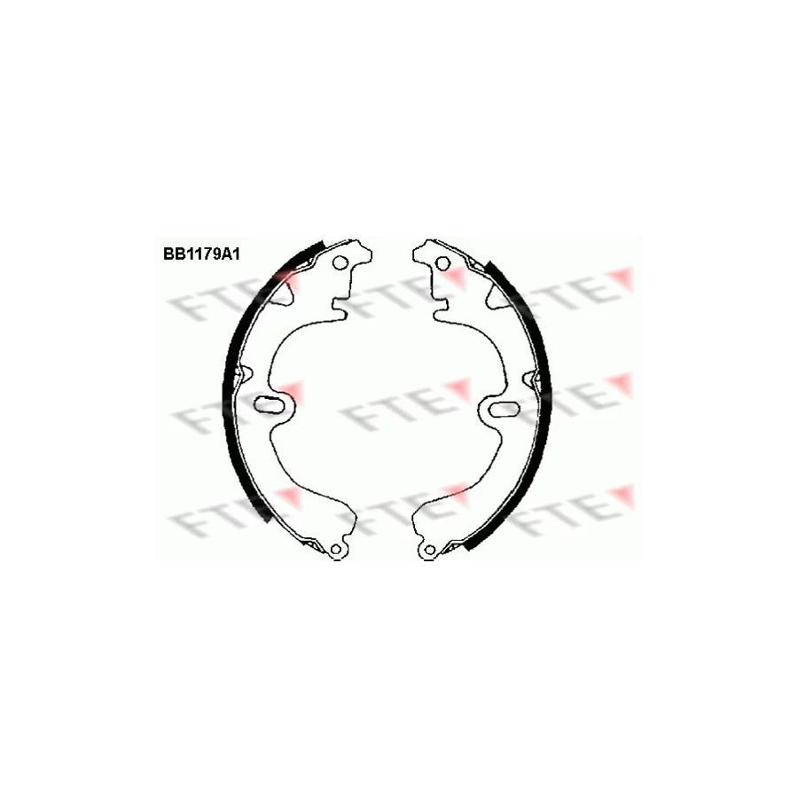 FTE Bb1179A1 Brake Shoe Set for Toyota Corolla