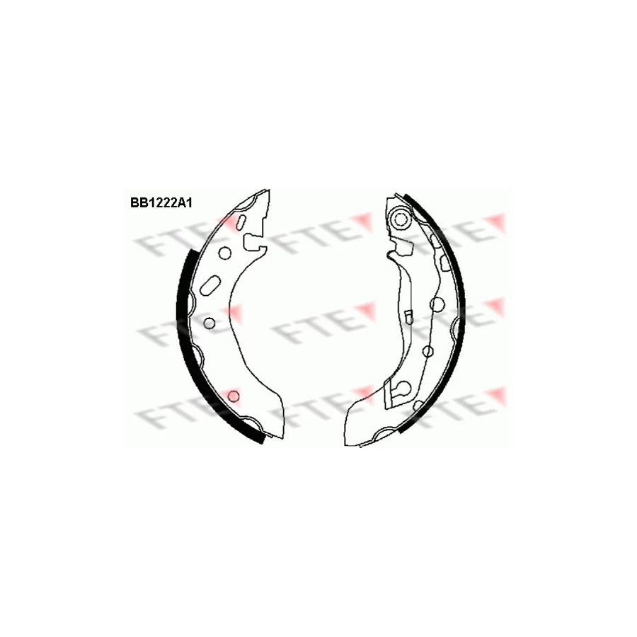 FTE Bb1222A1 Brake Shoe Set